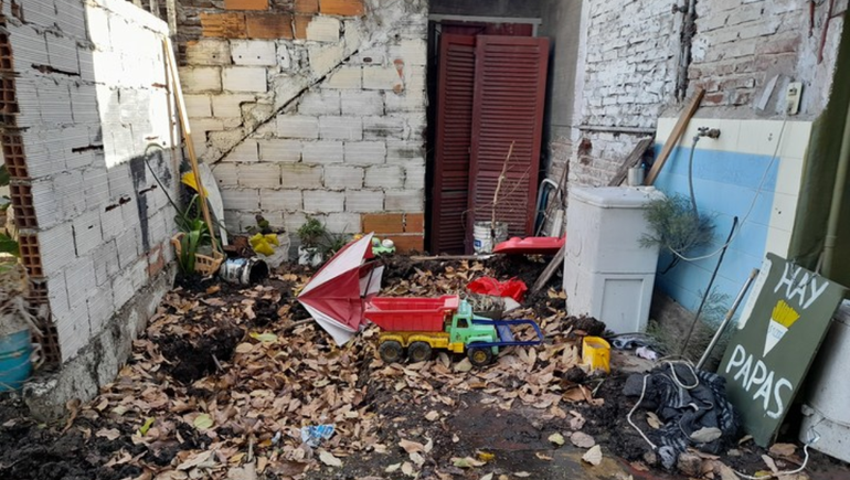 Impactante video: así es la casa del triple femicidio de las chicas de La Matanza