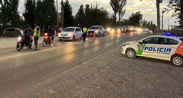 Los controles se desarrollaron durante el fin de semana en distintas rutas del Alto Valle.