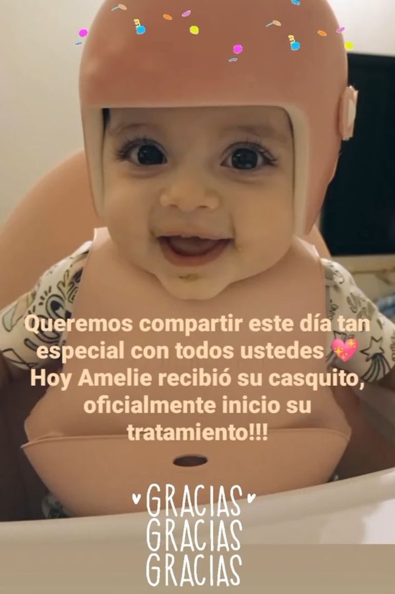Tras una gran campaña solidaria, la pequeña Amelie ya comenzó su tratamiento 