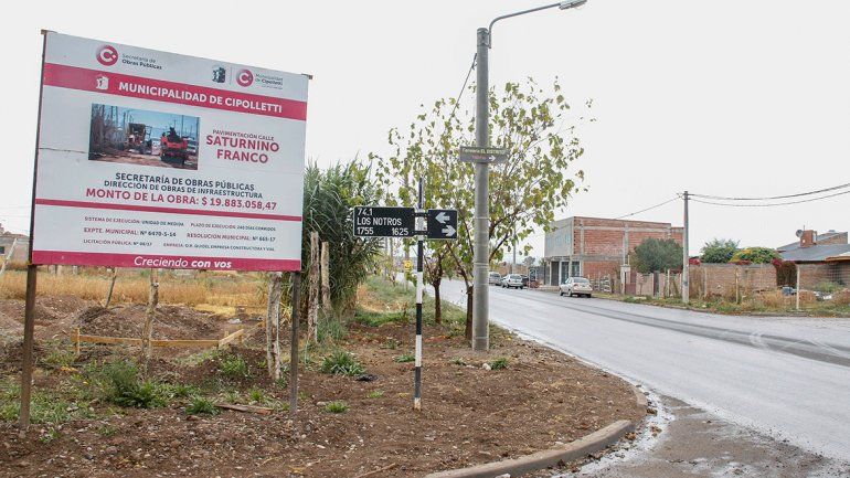 La obra de asfalto de la calle Saturnino Franco ya quedó terminada.&nbsp;