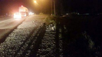 El choque ocurrió en la Ruta 151, entre Cipolletti y Cinco Saltos.