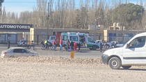 El violento episodio ocurrió este viernes por la tarde en Ruta 7 / Foto Gentileza