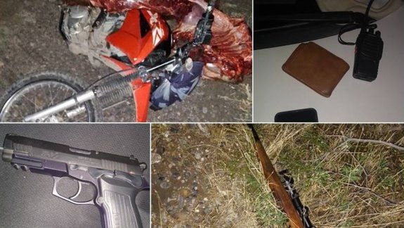 Iban en moto con medio ternero faenado y terminaron tras las rejas