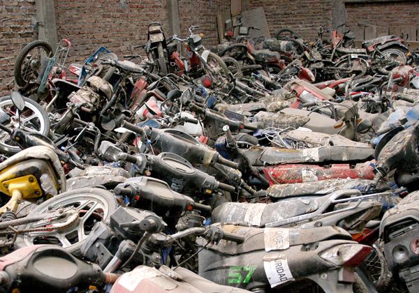 Más de 300 motos retenidas en dos meses de operativos