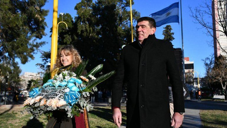 Di Tella encabezó el acto en homenaje al General José de San Martín
