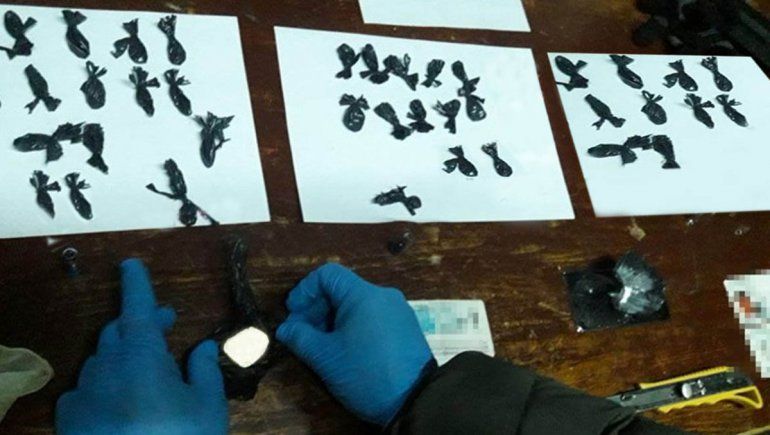 Denunciado por viudo negro tenía 56 dosis de cocaína