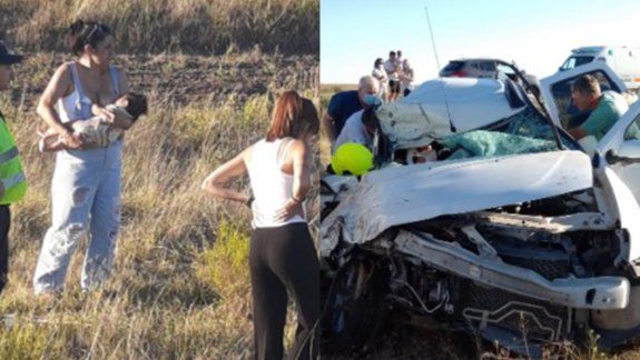 Policía amamantó a una beba cipoleña tras un terrible choque