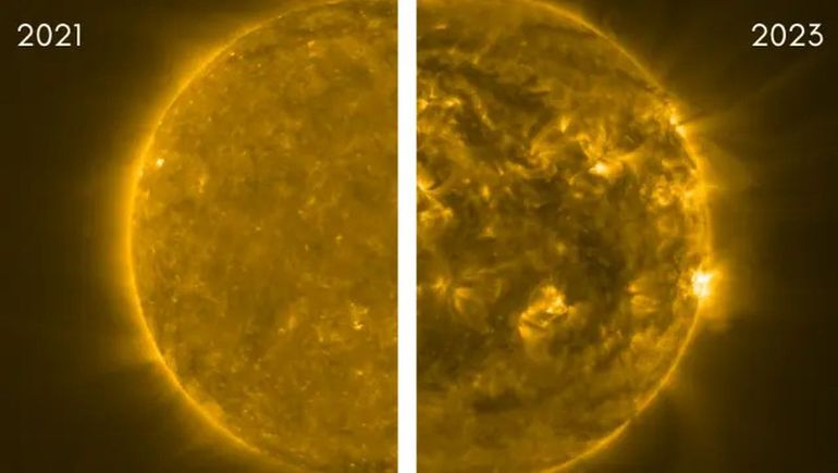 Imágenes revelan un cambio aterrador en el Sol
