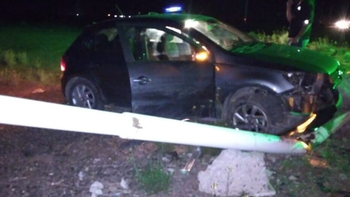 El accidente se produjo en la Ruta 51 durante la madrugada.