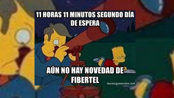 Bronca por la caída masiva de Fibertel