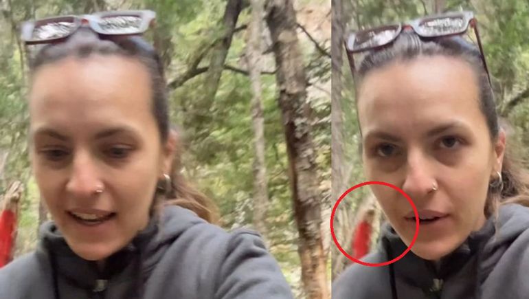 Grabó un video en un bosque de Bariloche y se le apareció un ¿fantasma?