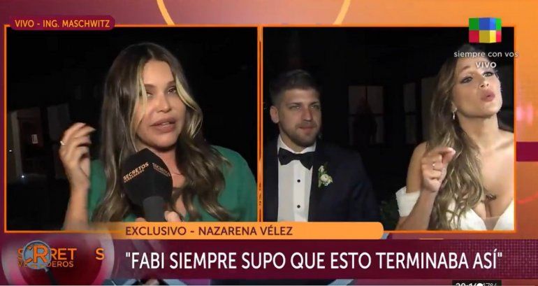 Nazarena Vélez sobre la boda de Barbie: No paro de llorar