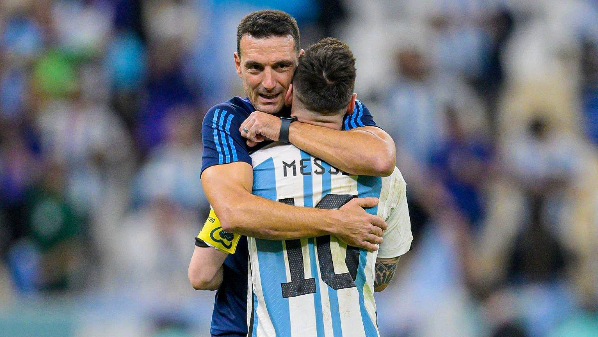 En tu nombre, Lionel. Scaloni y Messi, unidos para siempre.&nbsp;