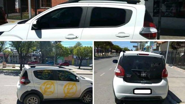 Estacionó en su garage y le pintó el prohibido estacionar de amarillo