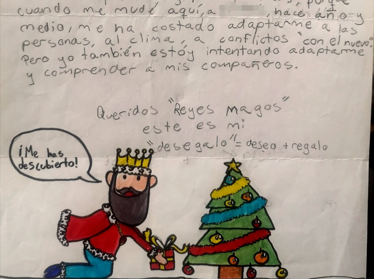 Sufre bullying y le escribió una carta a los Reyes para terminar su calvario