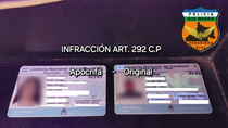 Una mujer de Neuquén falsificó su licencia de conducir y fue descubierta en un control de tránsito en Allen.