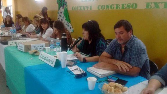 La conducción de Unter hizo un acto por el aniversario del sindicato.