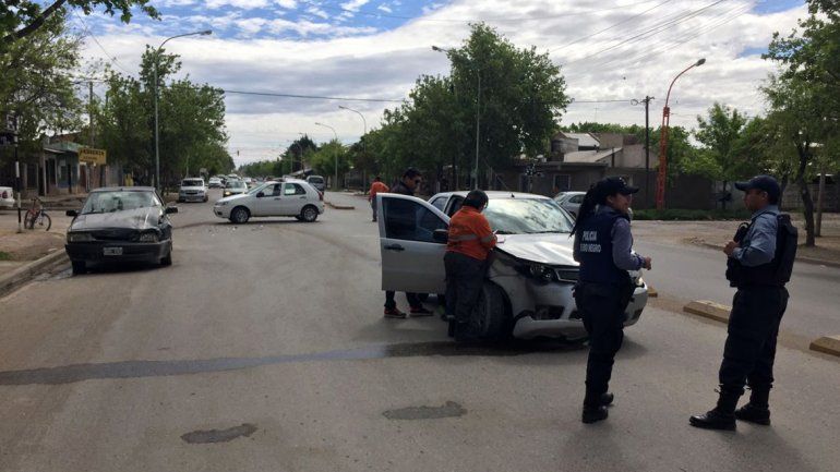 Terminó con una herida en la cabeza tras un choque