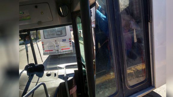 Por una mala maniobra del chofer