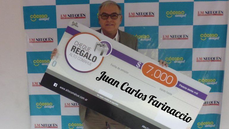 Juan Carlos ya tiene sus $7 mil para gastar en el shopping