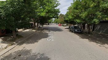 San Martín al 50 de Allen, donde se produjo un nuevo asalto a una familia de empresarios frutícola. 