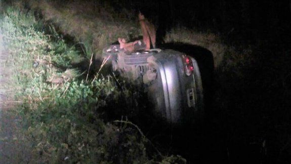 El raid de locura del menor terminó en el cruce de la Circunvalación Illia y la calle San Luis.&nbsp;