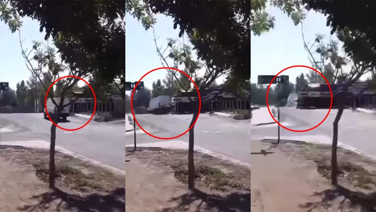 Temerario al volante: intentó cruzar antes que el tren pero recibió un violento impacto