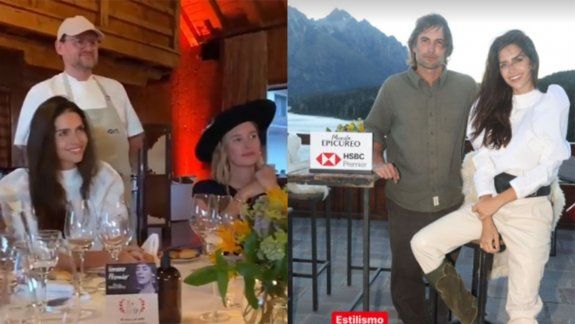 Christophe le cocinó a Zaira Nara en el hotel Llao Llao
