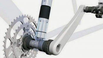 El diminuto motor en la bici: igual hay que pedalear aclaran.