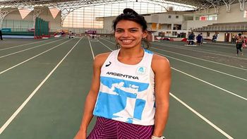 Martina Escudero, la cipoleña que ganó bronce en el Sudamericano indoor.