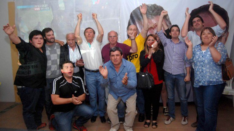 Así festejaron los cipoleños en el búnker de Cambiemos