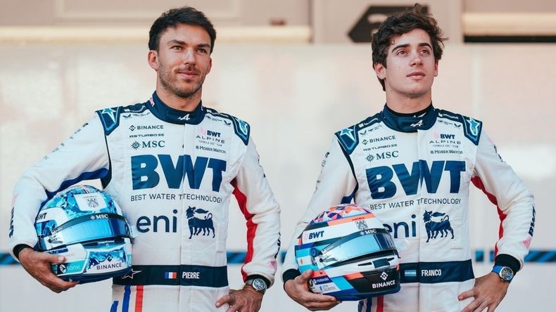 Pierre Gasly y Franco Colapinto