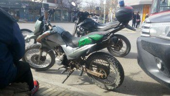 estaba en pleno centro con una moto robado y lo encontraron