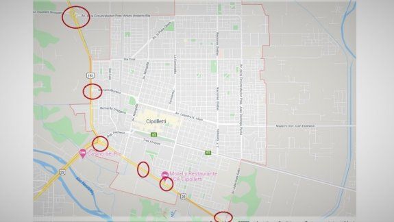 Mirá los accesos que quedaon habilitados en Cipolletti