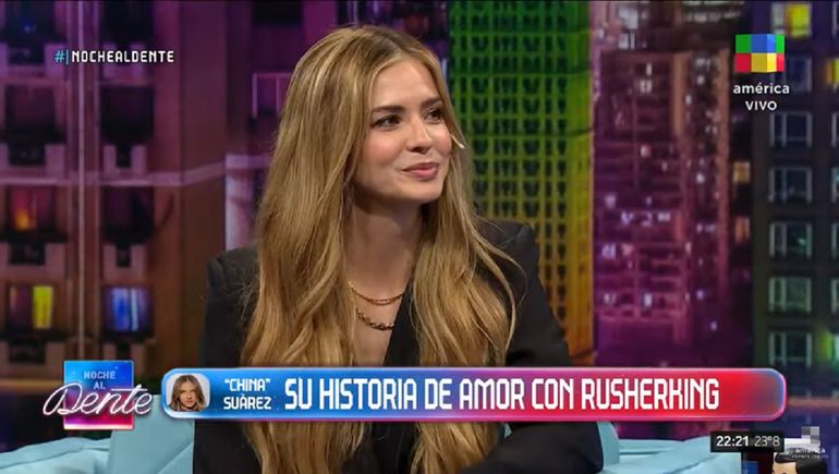 Qué sintió La China Suárez en su primera noche con Rusherking