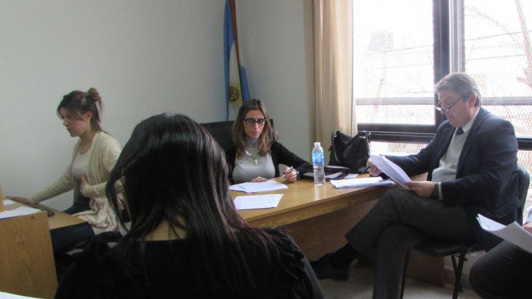 La jueza Florencia Caruso presidió las audiencias con los detenidos.