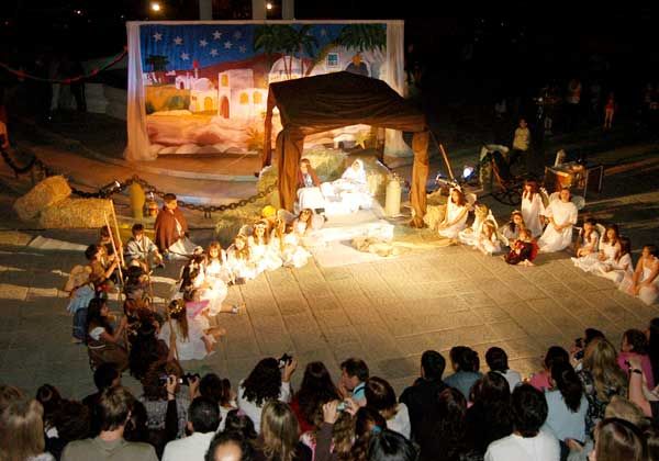 El pesebre viviente que tuvo lugar en el Parque Rosauer en años anteriores. 