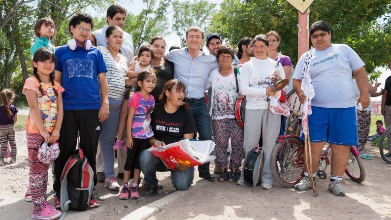 Tortoriello se reunió el viernes con los vecinos de la toma de zona norte.