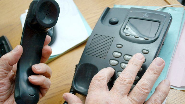 Los llamados extorsivos se recibían en los domicilios de las víctimas.