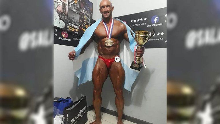 Eggle, de Oro a campeón del Mercosur en culturismo