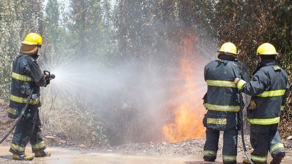 Principio de incendio por rotura de caño de gas en Oro