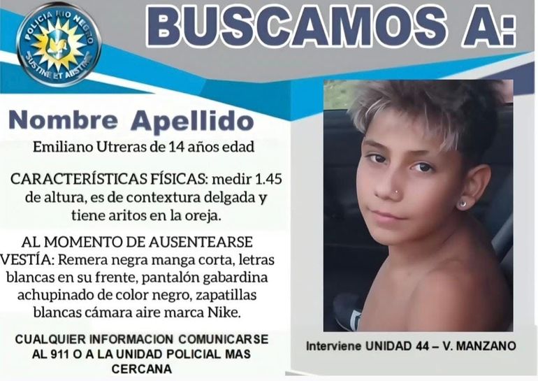 El adolescente desapareció de su vivienda en Campo Grande. El adolescente desapareció de su vivienda en Campo Grande. 