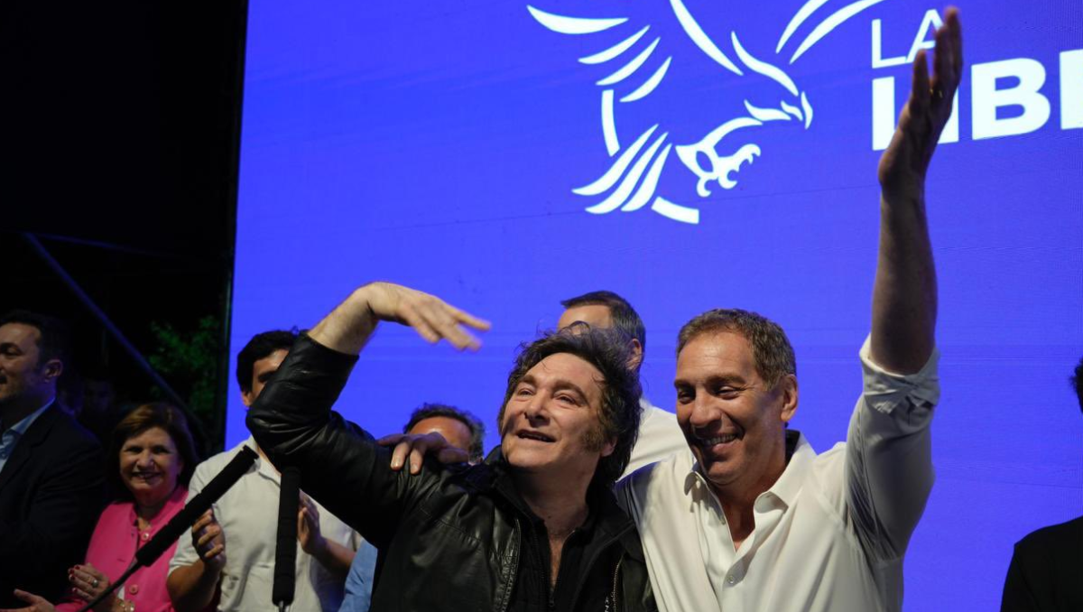 javier Milei y Diego Santilli