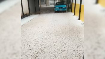 En Plaza Huincul y Cutral Co cayó granizo en la tarde de este miércoles.