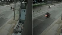 video: asi fue el brutal choque en el que murio el motociclista de 31 anos