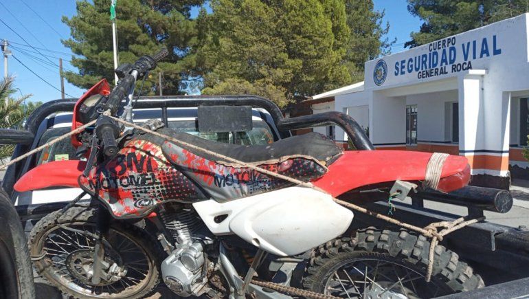 Policías recuperaron una moto que había sido robada en Cipolletti