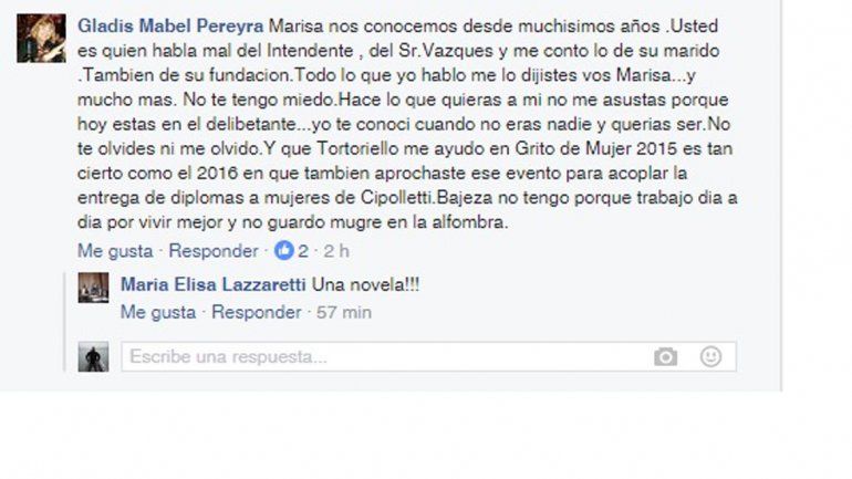 Lazzaretti y Pereyra se cruzaron con fuertes acusaciones en Facebook