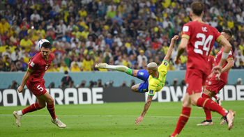 gano brasil con doblete de richarlison: ¿sera el mejor gol del mundial?