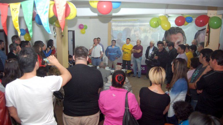 Así festejaron los cipoleños en el búnker de Cambiemos