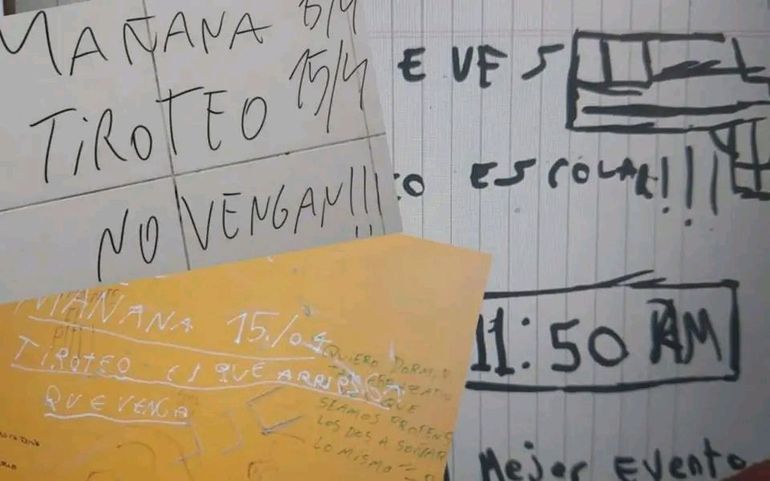 En las últimas 48 horas, se documentaron mensajes similares en al menos diez instituciones educativas de cinco provincias.